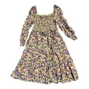 Girl Large floral dress (12?)